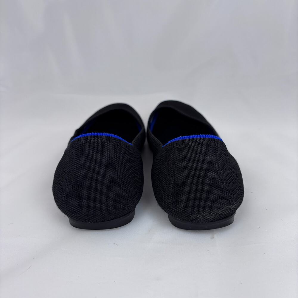 ROTHYS The Flat Knit Round Toe Ballet Flats Slip On Black Size 9.5 Washable - Picture 5 of 9